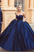Chic Ball Gown Sweetheart Burgundy Long Prom Dress/Evening Dress