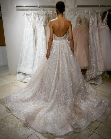 Beautiful Prom Dresses Sweetheart Long Sparkly Prom Dress Charming Evening Dress