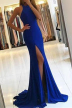 Mermaid Evening Prom Dresses Split Party Prom Dresses