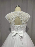 MYYBLE Vestidos de novia modernos bohemios con espalda descubierta y mangas casquillo, tallas grandes, hechos a medida, con foto real, colección 2022.