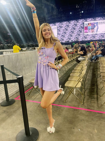 Cute A-line Lilac Homecoming Dress with Butterflies Y2474