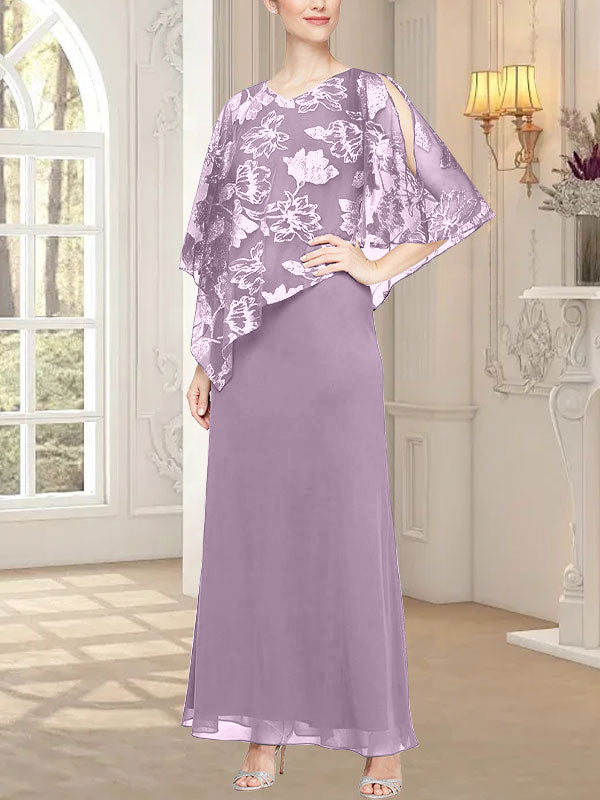 Robe longue en maille pailletée avec corsage asymétrique original 