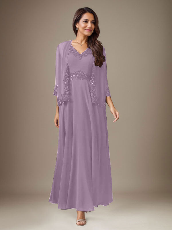Robe prune trapèze en mousseline à sequins 