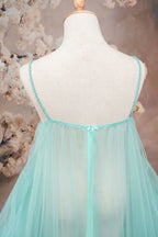 Vestidos de maternidad de malla verde claro