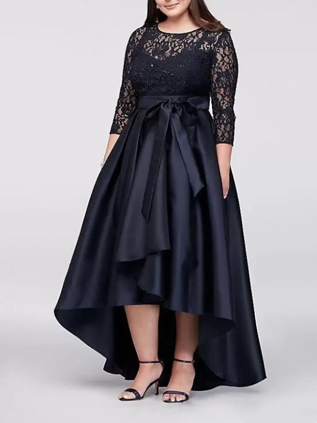 Robes asymétriques trapèze/princesse pour la mère de la mariée 