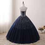 Vestidos de quinceañera con lentejuelas azules, preciosos vestidos de gala, vestido de baile Y930