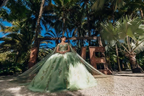 Vestido de quinceañera de tul verde salvia, vestido de baile, vestido de 16 años Y5387