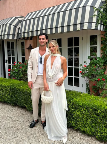 Sexy White Tulle Deep V Evening Dress Long Party Dress Y8240