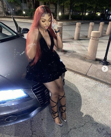 Red Sequin A-line Homecoming Dresses Sparkly Sequin Cocktail Dresses Y4239