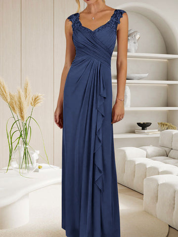 Champagne A-Line Sweetheart Neckline Pleated Mesh Dress