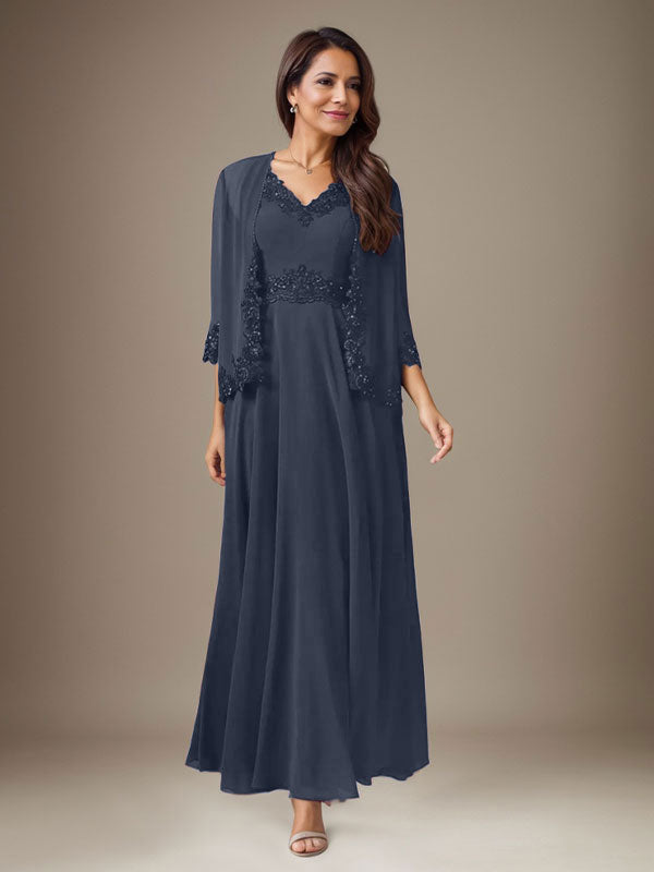 Robe prune trapèze en mousseline à sequins 