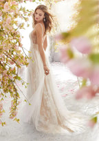 Nouvelle robe de mariée européenne et américaine, sexy et tendance, col en V, sans manches, en dentelle.