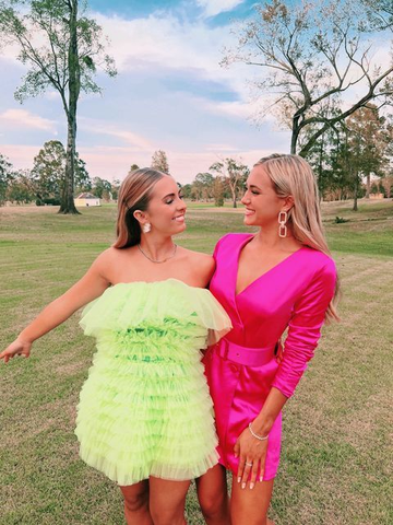 Vestido verde para fiesta de graduación, vestido de fiesta Y2047