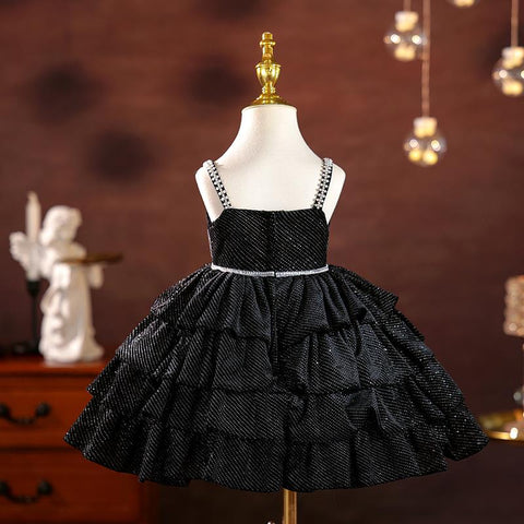 Vestido de lentejuelas para fiesta de primer cumpleaños de niña pequeña 