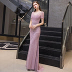 Baoleely Women's A-Line Evening Dress Sexy Prom Dresses Beaded Formal Dresses for Women