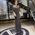 Baoleely Mermaid Evening Dress 2023 New Winter High end Light Luxury Small Crowd Banquet Elegance Host Luxury Dresses