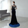 Robe de soirée sexy pour femme, robe de bal sirène, longue, perlée 