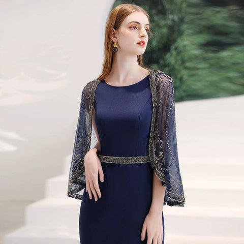 Robe de soirée sirène sexy pour femme, robe de bal perlée, robe longue de soirée 