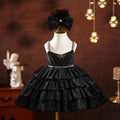 Vestido de lentejuelas para fiesta de primer cumpleaños de niña pequeña 
