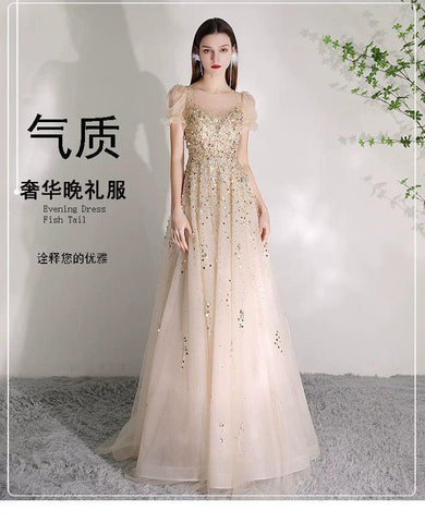 Robe de soirée à col en V pour femme, robe de bal sexy, robe de soirée perlée pour femme 