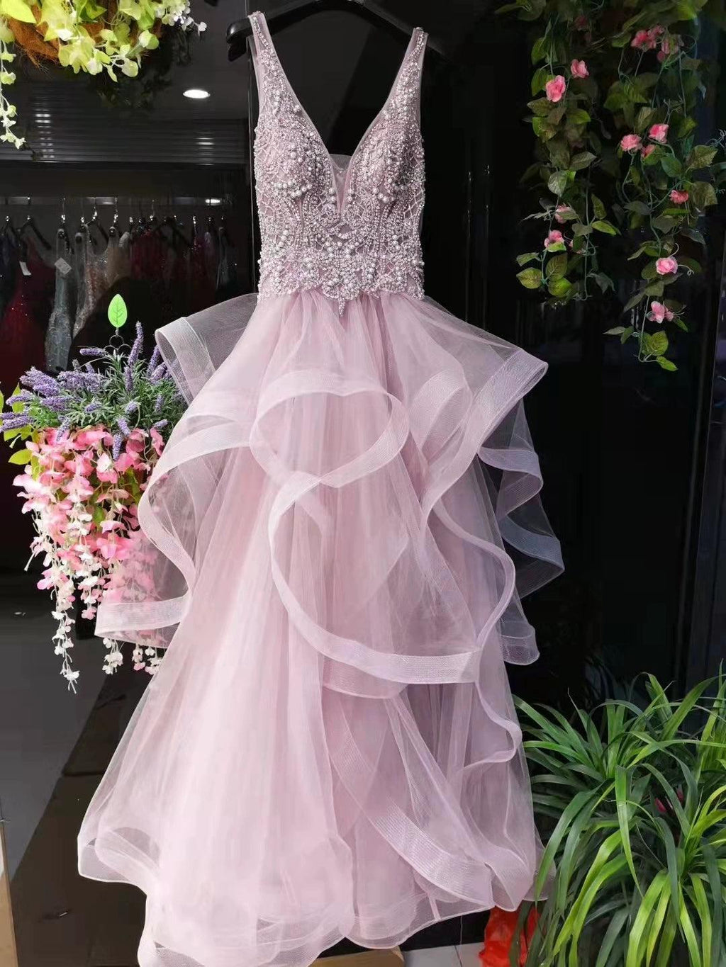 Vestido de noche de gala para mujer, vestido largo formal sin mangas con cuentas, vestido de novia 