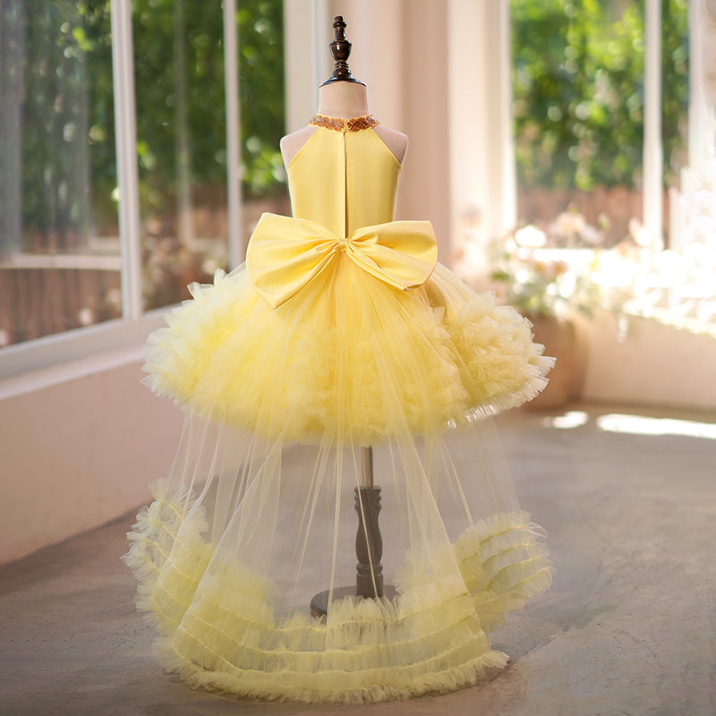 Vestido de bebé niña sin mangas de tul hasta la rodilla 