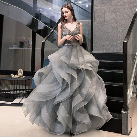 Robe de soirée longue pour femme, robe de bal, robe de mariée perlée sans manches 