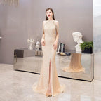 Robe de soirée sexy pour femme, robe de soirée longue perlée, robe de bal pour femme 