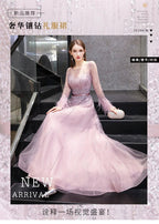 Vestidos de noche de corte A para mujer, vestidos de fiesta con cuentas, vestidos largos formales para mujer 
