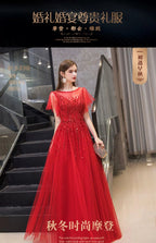 Robe de soirée trapèze sexy pour femme, robe de bal perlée, robe de soirée 