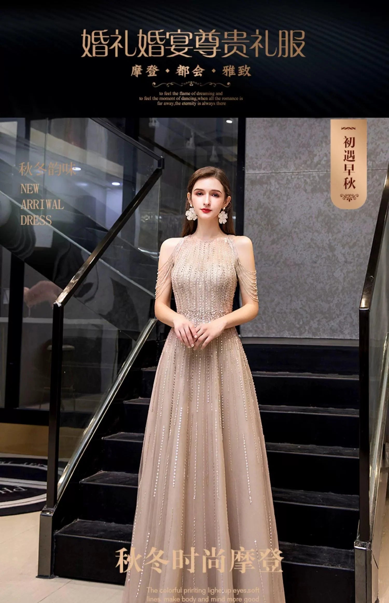 Vestidos de fiesta de corte A para mujer, sin mangas, sexys, de noche, con cuentas, para mujer 