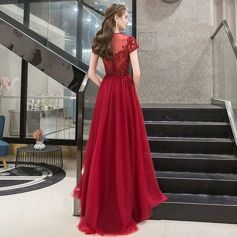 Robe de soirée trapèze sexy pour femme, robe de bal perlée, robe de soirée 