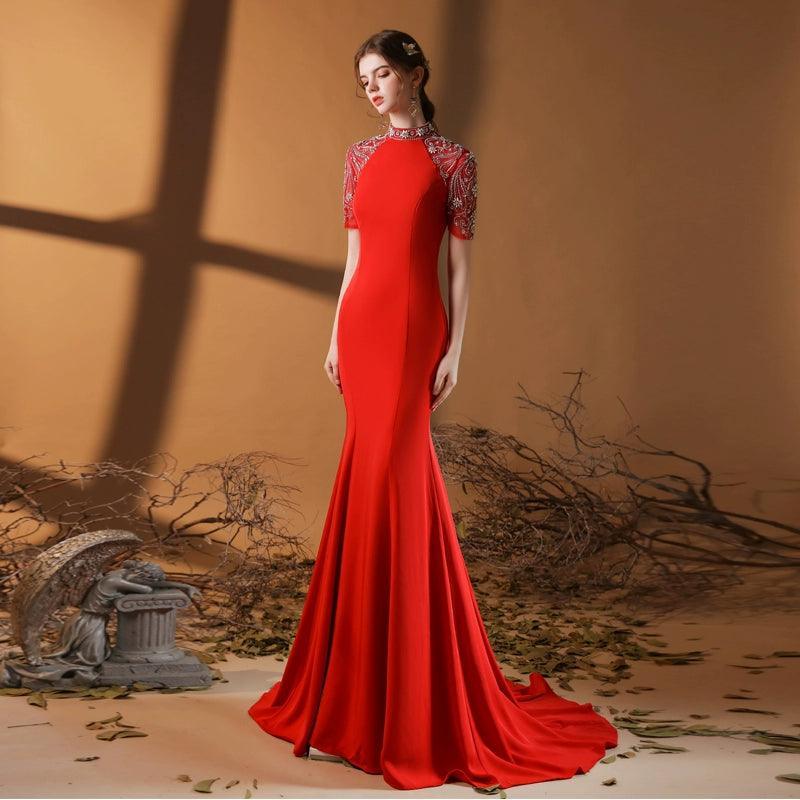 Robe de soirée sirène pour femme, nouvelle collection de robes de mariée pour fête de mariage, robes longues formelles 