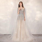 Women's Sexy Evening Dress Long Formal Dresses Beaded Prom Dresses for Women