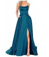 Robe de soirée longue en velours bleu roi, asymétrique, robe de soirée formelle
