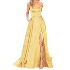 Robe de soirée longue en velours bleu roi, asymétrique, robe de soirée formelle