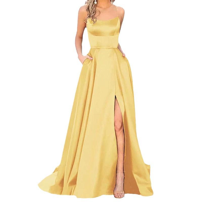 Robe de soirée longue en velours bleu roi, asymétrique, robe de soirée formelle