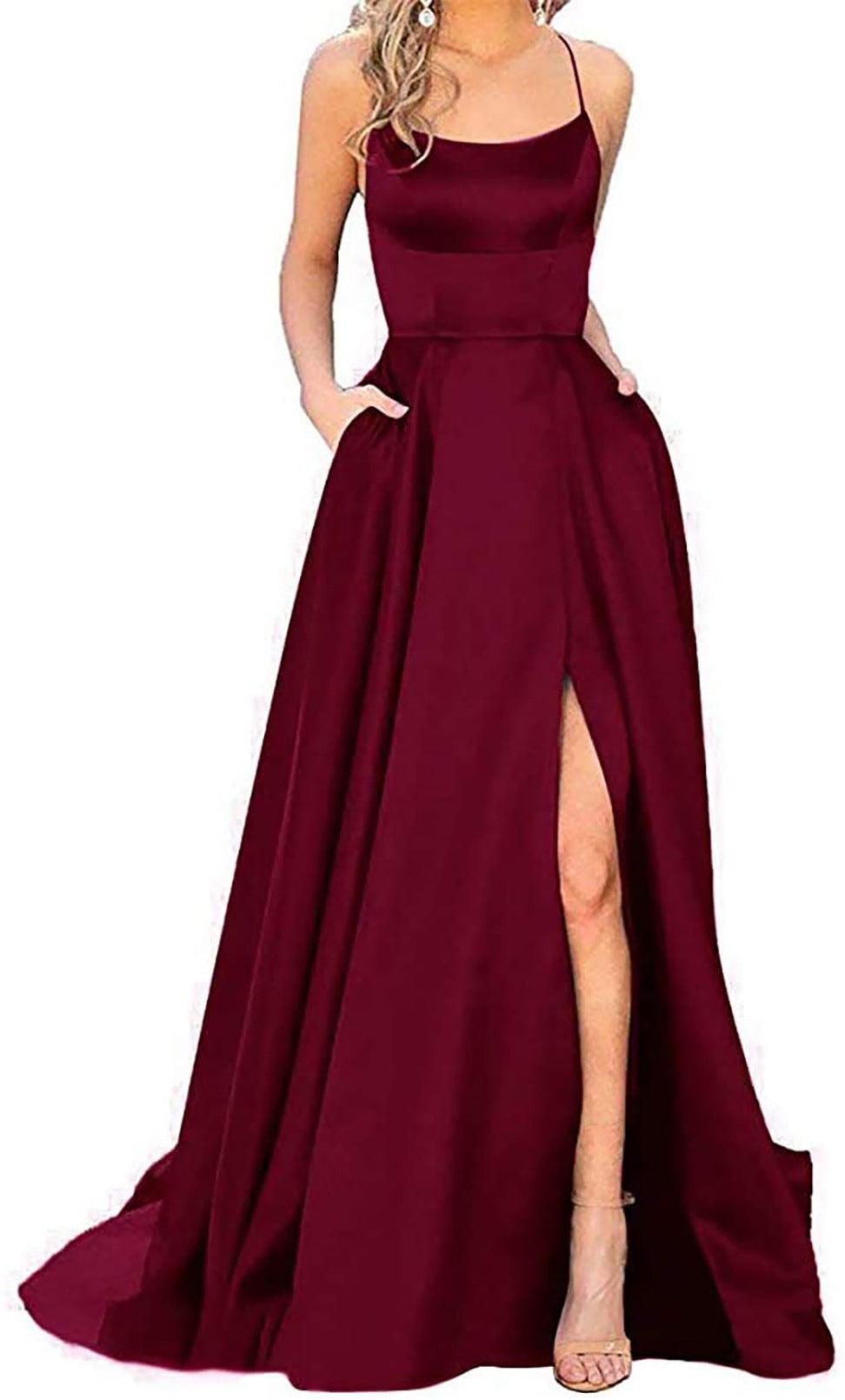 Robe de soirée longue en velours bleu roi, asymétrique, robe de soirée formelle