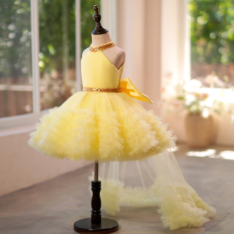 Vestido de bebé niña sin mangas de tul hasta la rodilla 