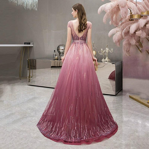 Robe de soirée trapèze sexy pour femme, sans manches, avec perles 