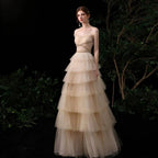 Women's Sexy Evening Dress Beaded Formal Dresses Long Prom Dresses for Women