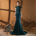 Vestidos de noche sexys para mujer, vestidos de sirena para baile de graduación, vestidos largos formales con cuentas para mujer 