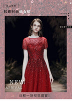 Vestidos de noche de corte A para mujer, vestidos de fiesta sexys para mujer, vestidos formales con cuentas para mujer 