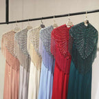 Vestidos de noche sexys para mujer, vestidos de sirena para baile de graduación, vestidos largos formales con cuentas para mujer 