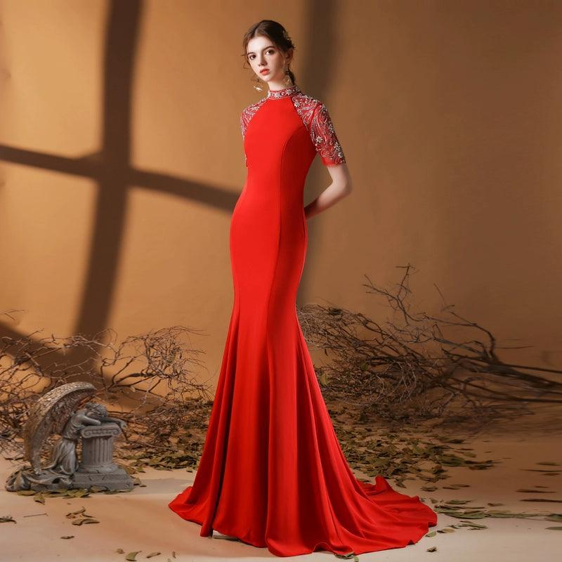 Robe de soirée sirène pour femme, nouvelle collection de robes de mariée pour fête de mariage, robes longues formelles 