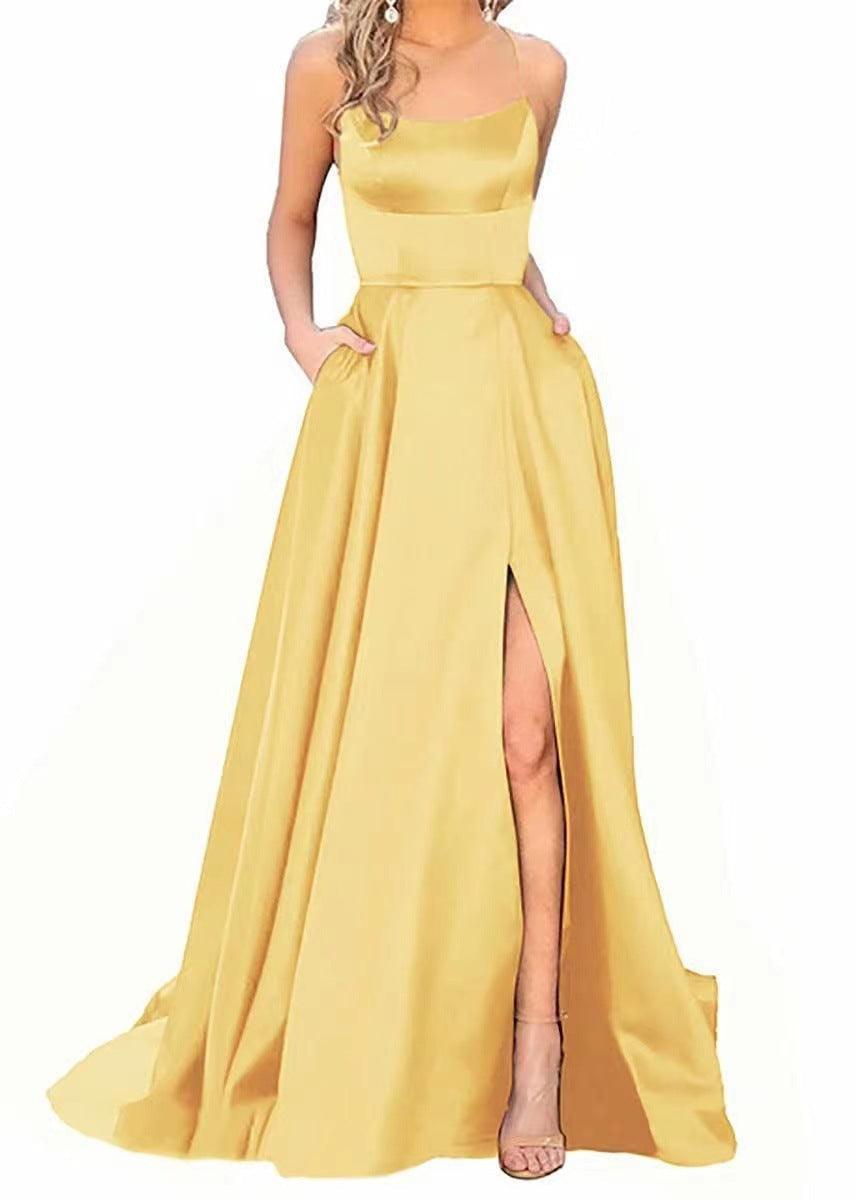 Robe de soirée longue en velours bleu roi, asymétrique, robe de soirée formelle