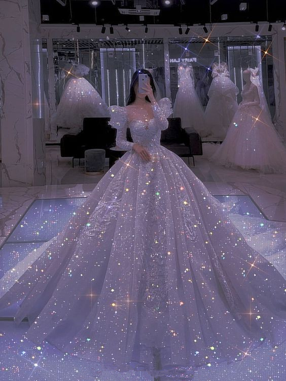 Impresionante vestido de novia de corte princesa brillante, modelo Y6784