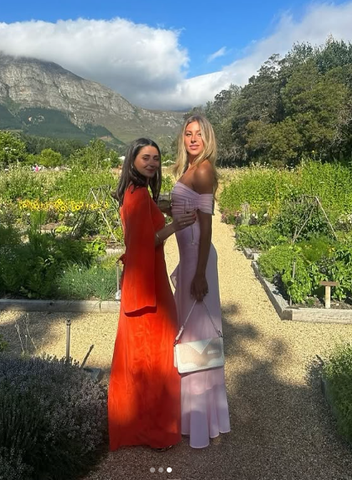 Elegant Off The Shoulder Chiffon Slit Prom Dress Pink Formal Evening Dress Y8236