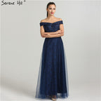 On Sale No Return No Refund Shoulder Sexy Lace Beach Evening Gown Beading Fashion Women's Formal Evening Dresses 2025 Real Photo LA6450