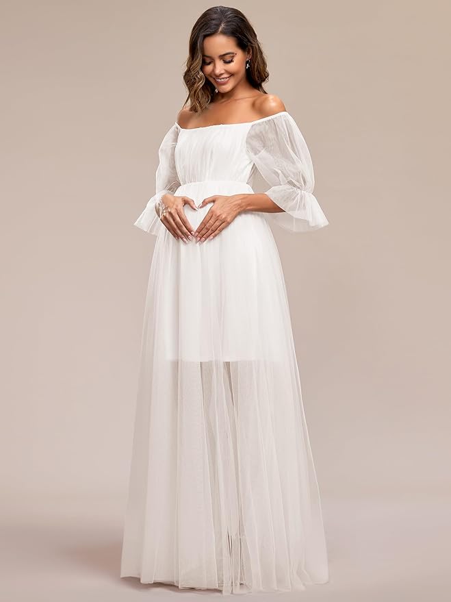 Vestidos de maternidad formales para baby shower 